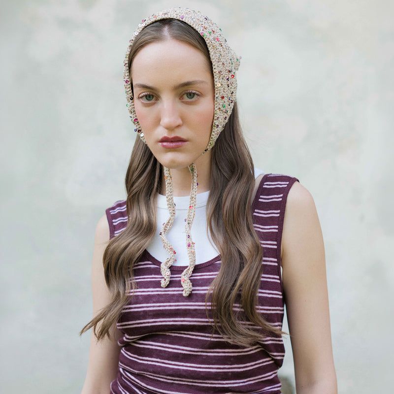 Katie Bandana Beige-Gold