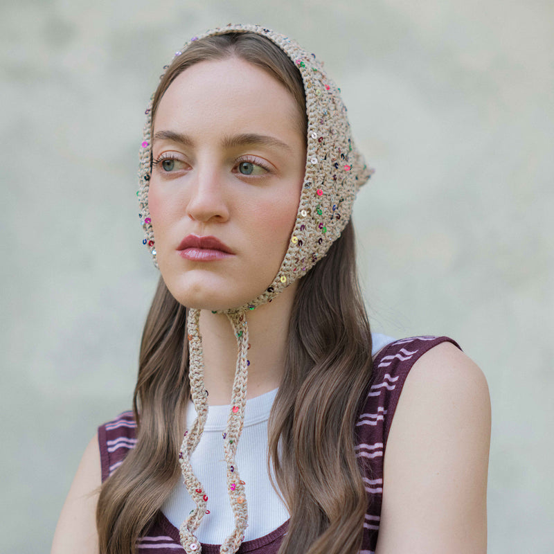 Katie Bandana Beige-Gold