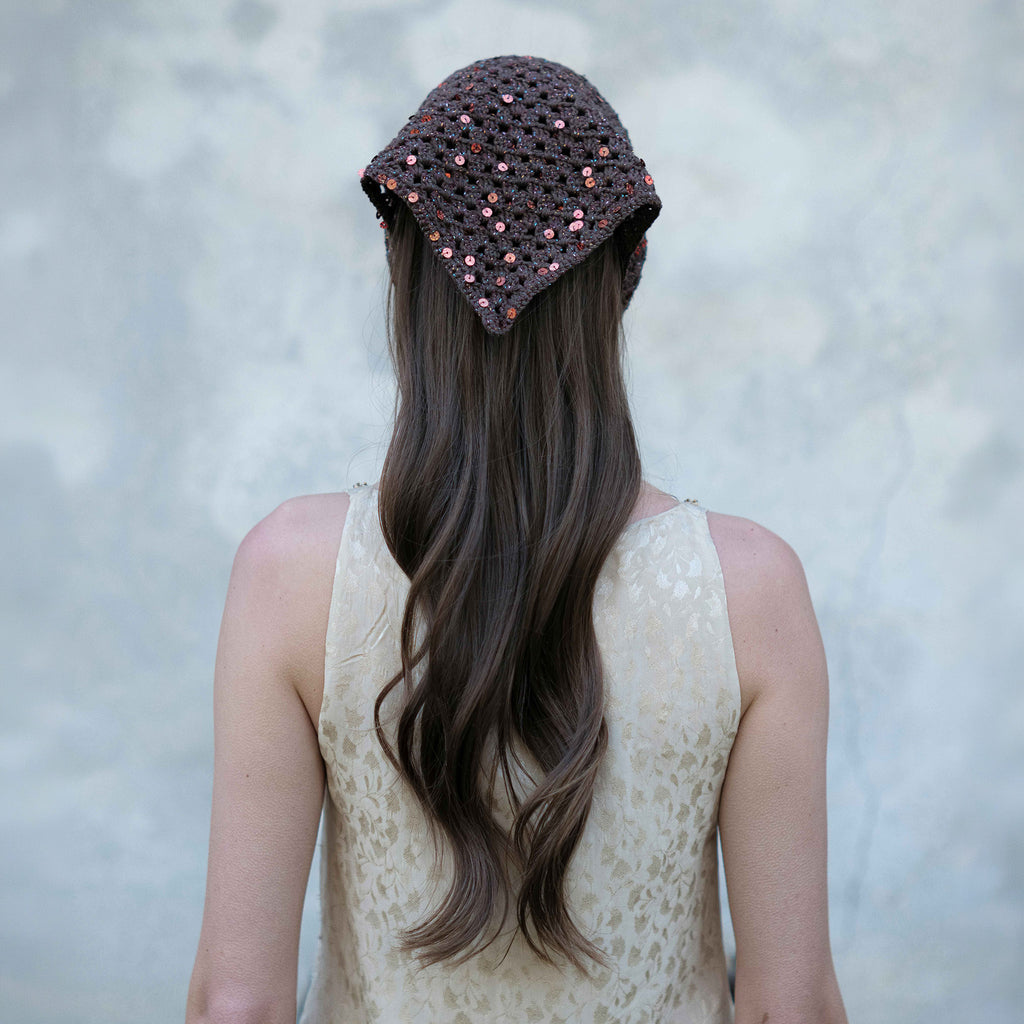 Katie Bandana Brown-Burgundy