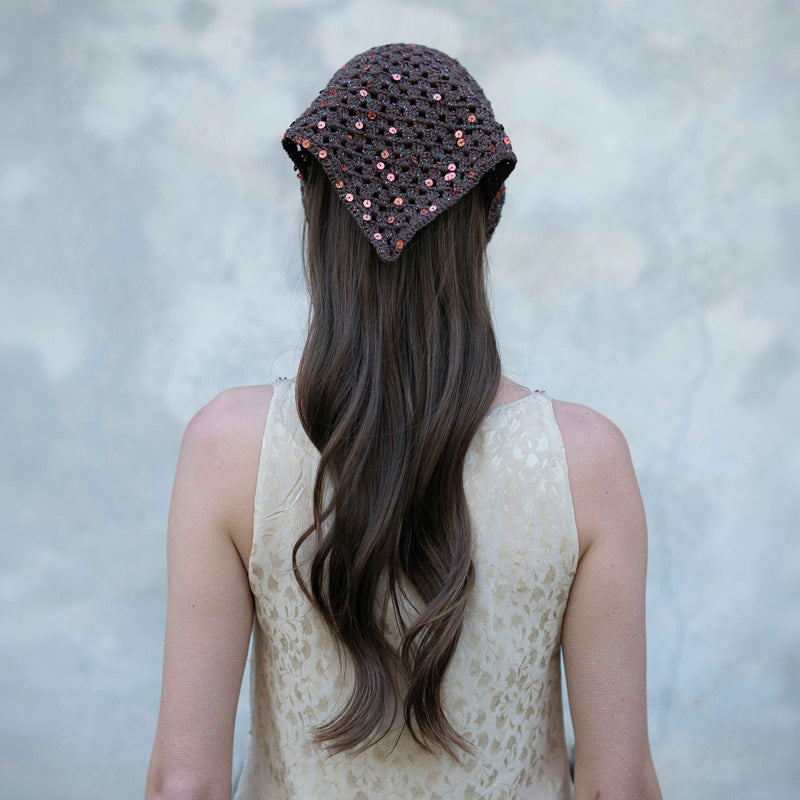 Katie Bandana Brown-Burgundy