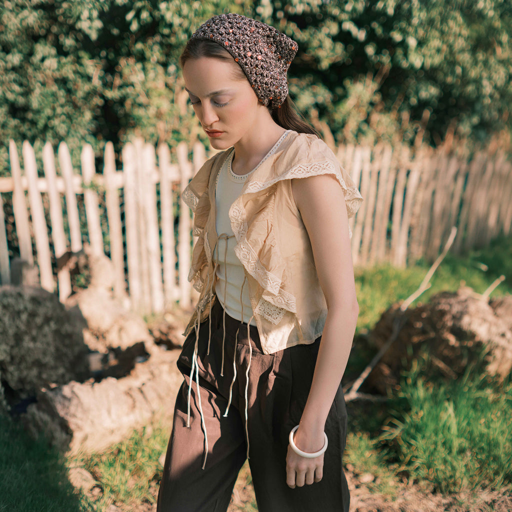 Katie Bandana Brown-Beige