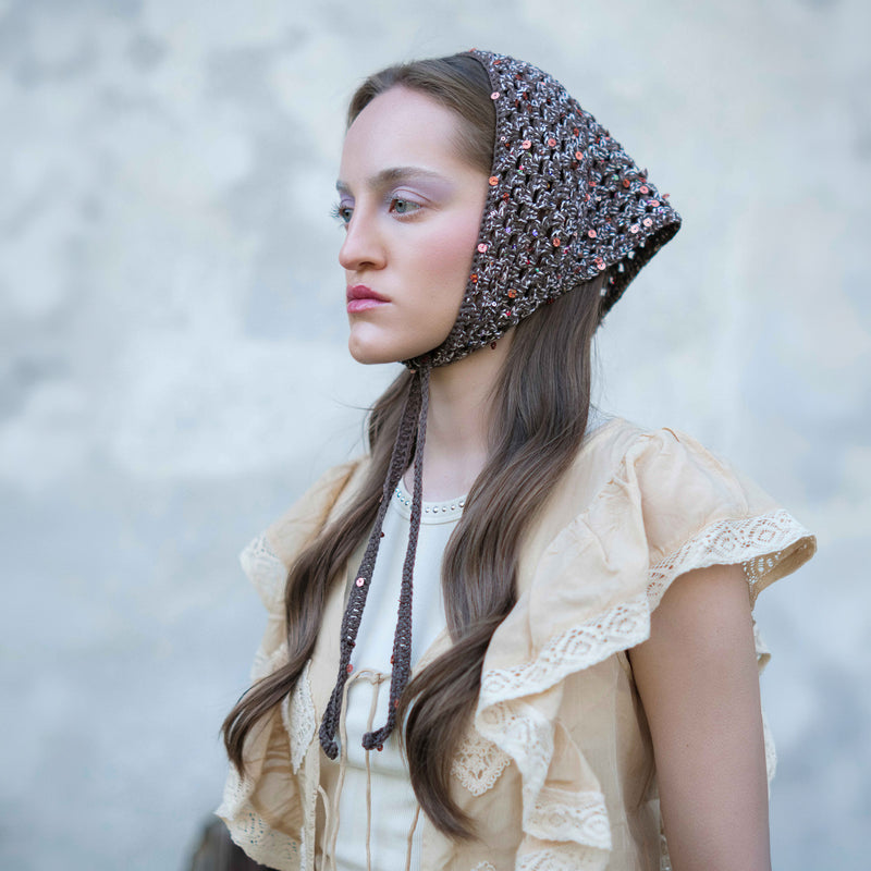 Katie Bandana Brown-Beige